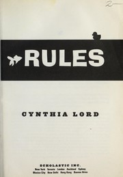Rules by Cynthia Lord