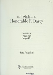Cover of: The trials of the Honorable F. Darcy