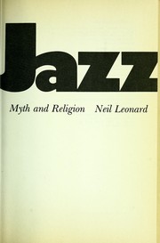 Cover of: Jazz: myth and religion