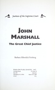 Cover of: John Marshall: the great Chief Justice