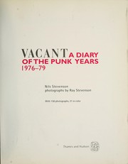 Cover of: Vacant : a diary of the punk years, 1976-1979