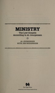 Cover of: Ministry by Alain Jourgensen