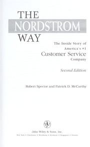 Cover of: The Nordstrom way: the inside story of America's #1 customer service company