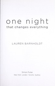 Cover of: One night that changes everything