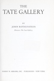 Cover of: The Tate Gallery.