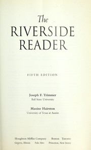 Cover of: The Riverside reader