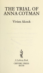 Cover of: The Trial of Anna Cotman