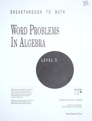 Cover of: Word problems in algebra