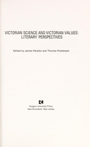 Cover of: Victorian science and Victorian values: literary perspectives