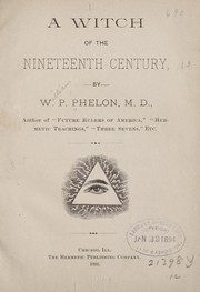 Cover of: A witch of the nineteenth century