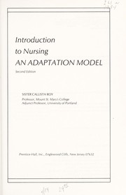 Cover of: Introduction to nursing: an adaptation model