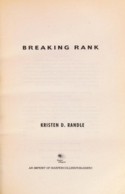 Cover of: Breaking rank