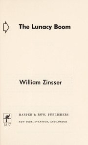 Cover of: The lunacy boom