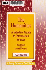 Cover of: The humanities: a selective guide to information sources