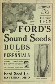 Cover of: Ford's sound seeds, bulbs and perennials: 44th year, 1925