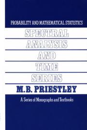 Cover of: Spectral Analysis and Time Series, Two-Volume Set, Volume 1-2: Volumes I and II (Probability and Mathematical Statistics)