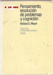 Cover of: Pensamiento, Resolucion De Problemas Y Cognicion