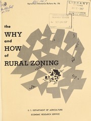 Cover of: The why and how of rural zoning