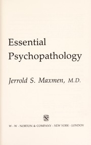 Cover of: Essential psychopathology