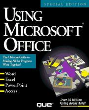 Cover of: Using Microsoft Office by Que Development Group