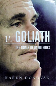 Cover of: v. Goliath: the trials of David Boies