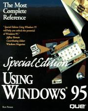 Special Edition Using Windows 95 by Ron Person