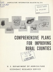 Cover of: Comprehensive plans for improving rural counties