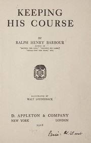 Cover of: Keeping his course