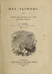 Cover of: May flowers