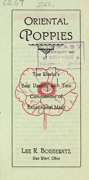 Cover of: Oriental poppies: the world's best variety ...