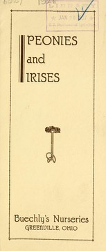 Cover of: Peonies and irises, season 1926: a descriptive list of choice and rare varieties
