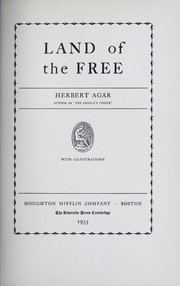 Cover of: Land of the free