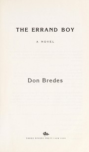 Cover of: The errand boy: a novel