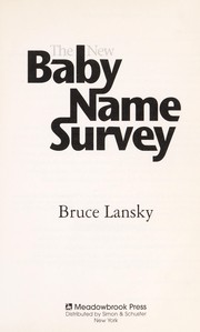 Cover of: The new baby name survey