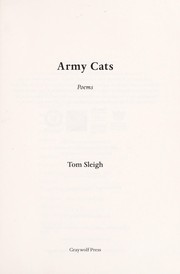 Cover of: Army cats: poems