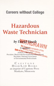 Cover of: Hazardous waste technician