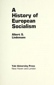 Cover of: A history of European socialism