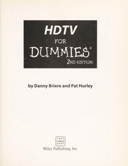 Cover of: HDTV for dummies