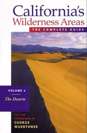 Cover of: California's wilderness areas: the complete guide