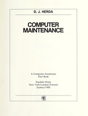 Cover of: Computer maintenance