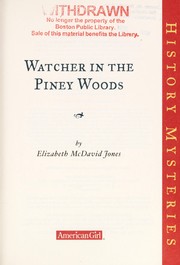Cover of: Watcher in the piney woods