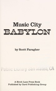 Cover of: Music City Babylon