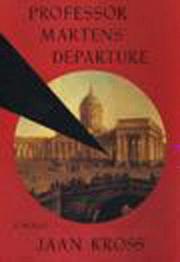 Cover of: Professor Martens' departure