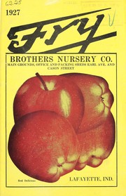 Cover of: Fry Brothers Nursery Co. 1927 [catalog]