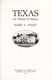 Cover of: Texas, an album of history