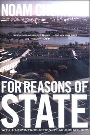 Cover of: For reasons of state
