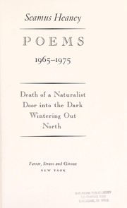 Cover of: Poems, 1965-1975