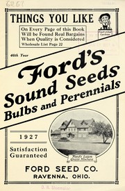 Cover of: Ford's sound seeds, bulbs and perennials: 46th year, 1927