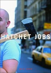 Cover of: Hatchet jobs: writings on contemporary fiction