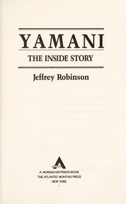 Cover of: Yamani: the inside story